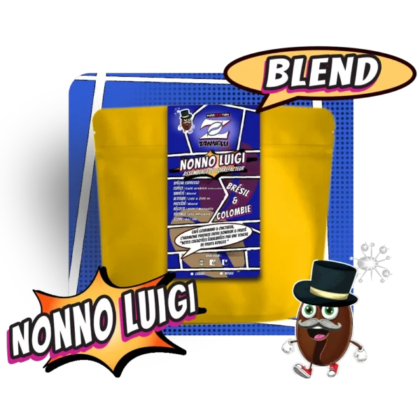Nonno Luigi - Café specialite 100% arabica - Torréfaction Cafés Zannelli 26170 Buis Les Baronnies Drome Provence