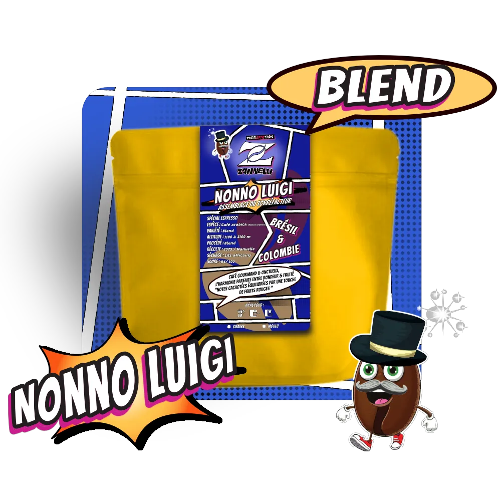Nonno Luigi - Café specialite 100% arabica - Torréfaction Cafés Zannelli 26170 Buis Les Baronnies Drome Provence