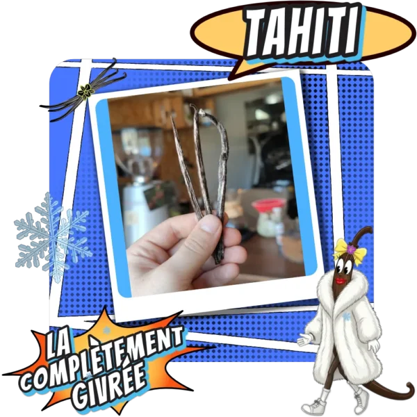 La Complètement Givrée de Tahiti Gousses de Vanille Givrée Tahitensis - Torréfaction Cafés Zannelli 26170 Buis Les Baronnies Drome Provence