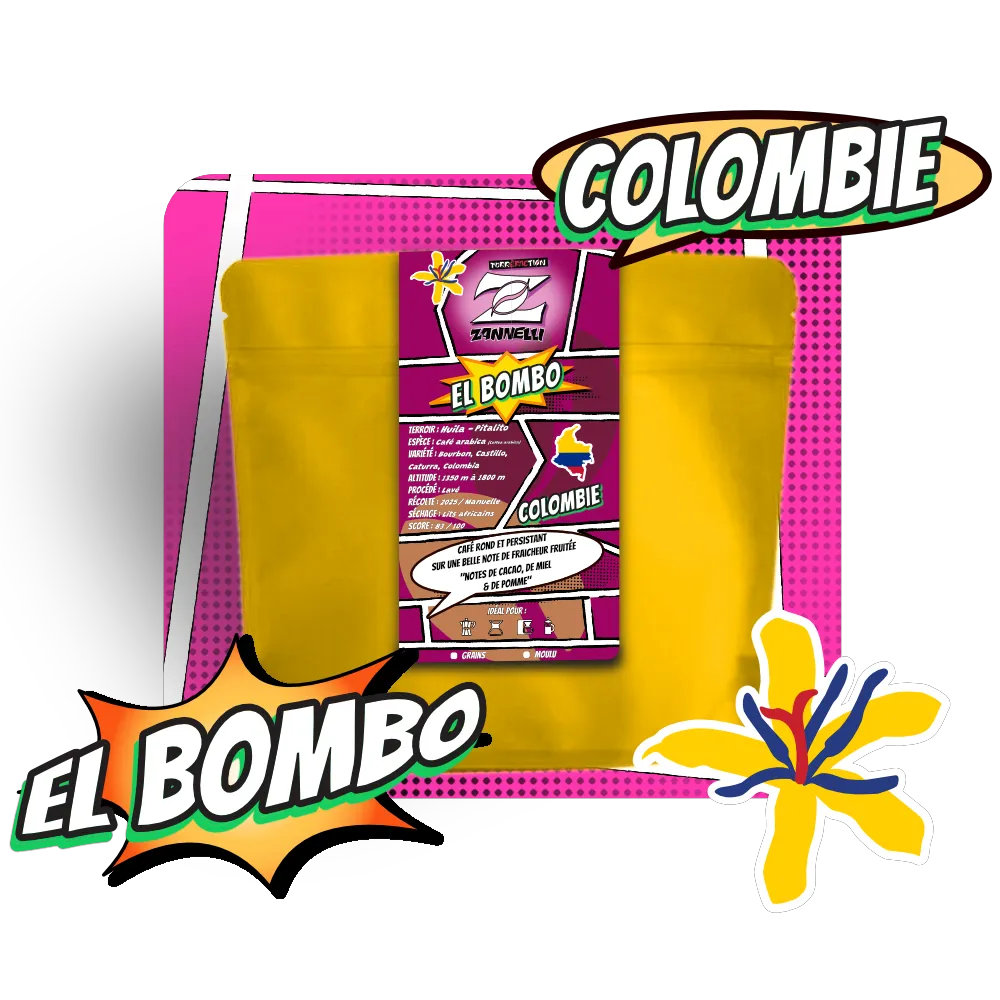 Colombie El Bombo - Café arabica Torréfaction Zannelli 26170 Buis Les Baronnies Drome Provence
